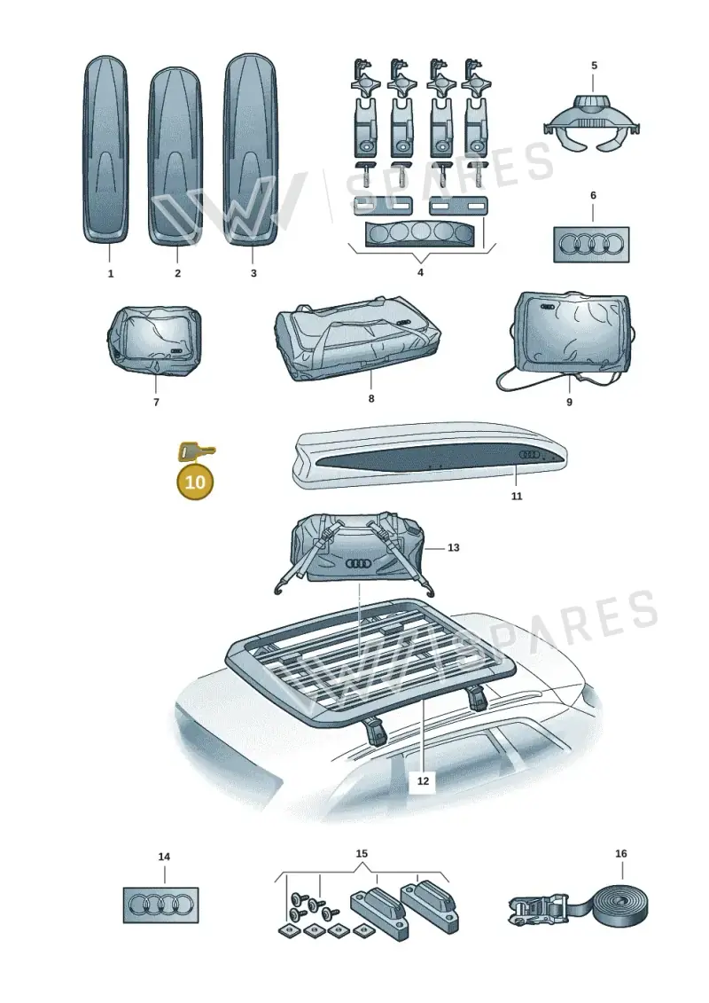 8V0071890AC — Audi A5 Limousine (2024-2025) diagram 586071041, position 10