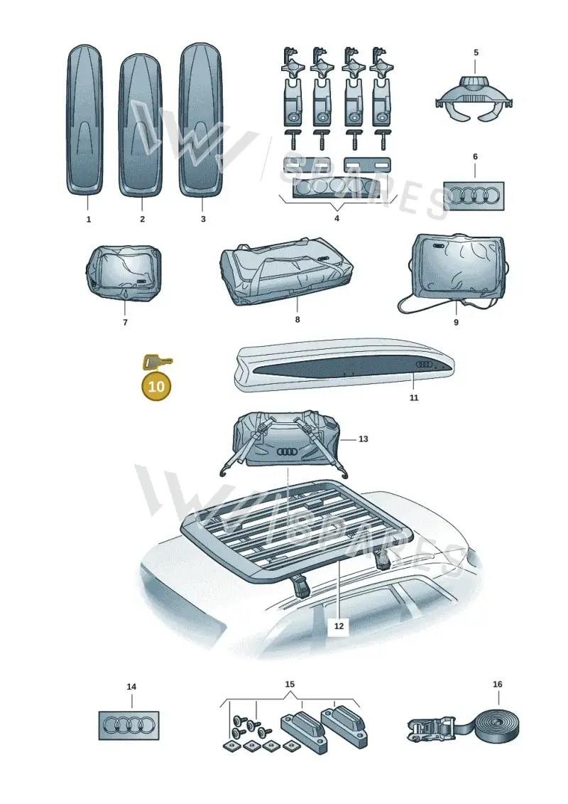 8V0071890C — Audi A5 Limousine (2024-2025) diagram 586071041, position 10