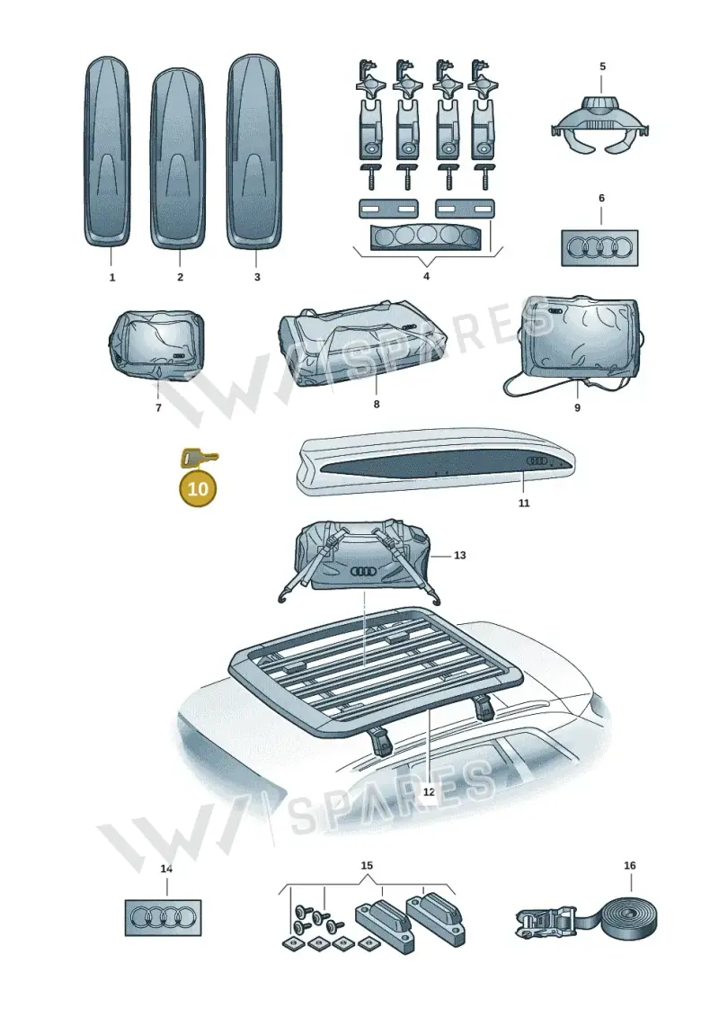 8V0071890E — Audi A5 Limousine (2024-2025) diagram 586071041, position 10
