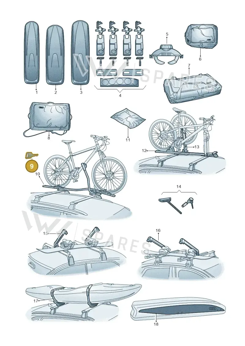 8V0071890F — Audi RS e-tron GT (2020-2025) diagram 897071040, position 9
