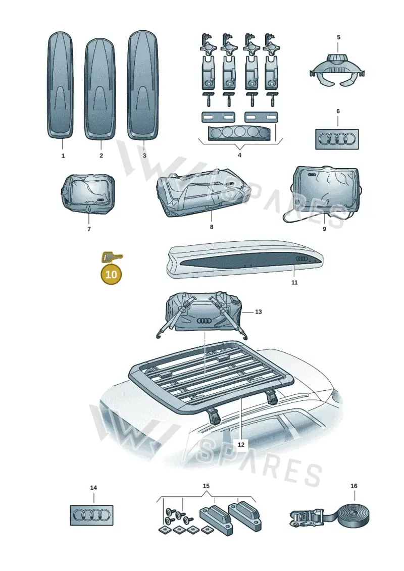 8V0071890H — Audi A5 Limousine (2024-2025) diagram 586071041, position 10