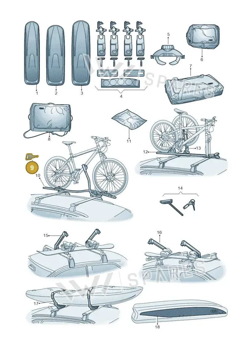 8V0071890J — Audi RS e-tron GT (2020-2025) diagram 897071040, position 9