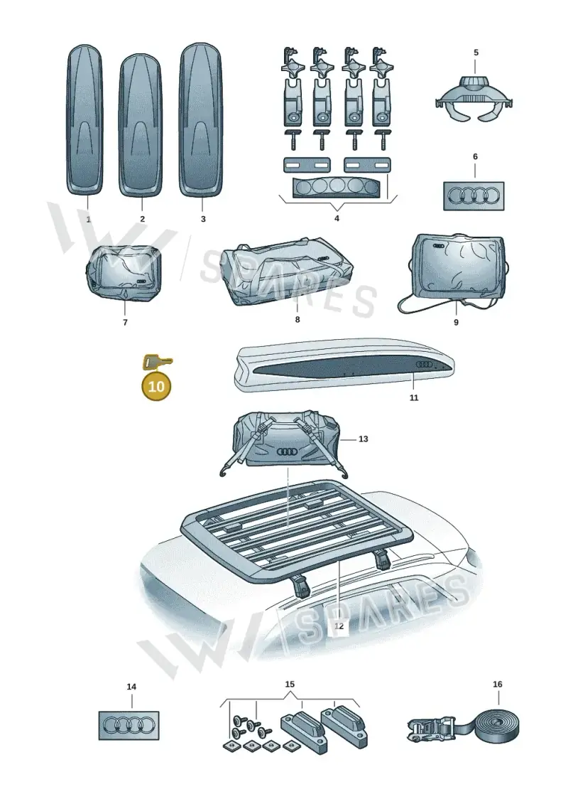 8V0071890K — Audi A5 Limousine (2024-2025) diagram 586071041, position 10
