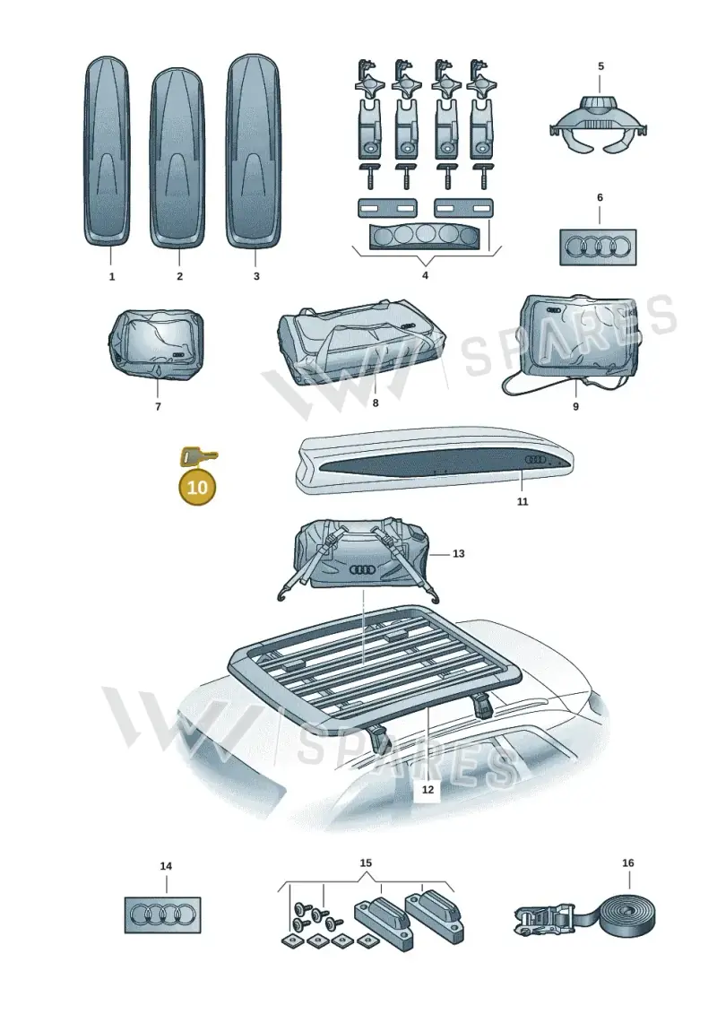 8V0071890N — Audi A5 Limousine (2024-2025) diagram 586071041, position 10