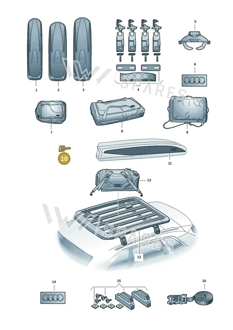 8V0071890S — Audi A5 Limousine (2024-2025) diagram 586071041, position 10