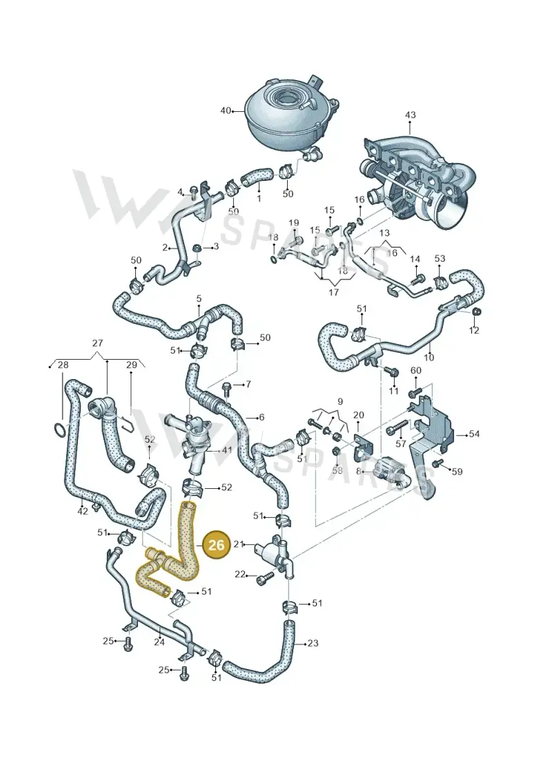 8V0121030B — SEAT CUPRA Formentor (2020-) diagram 898121310, position 26