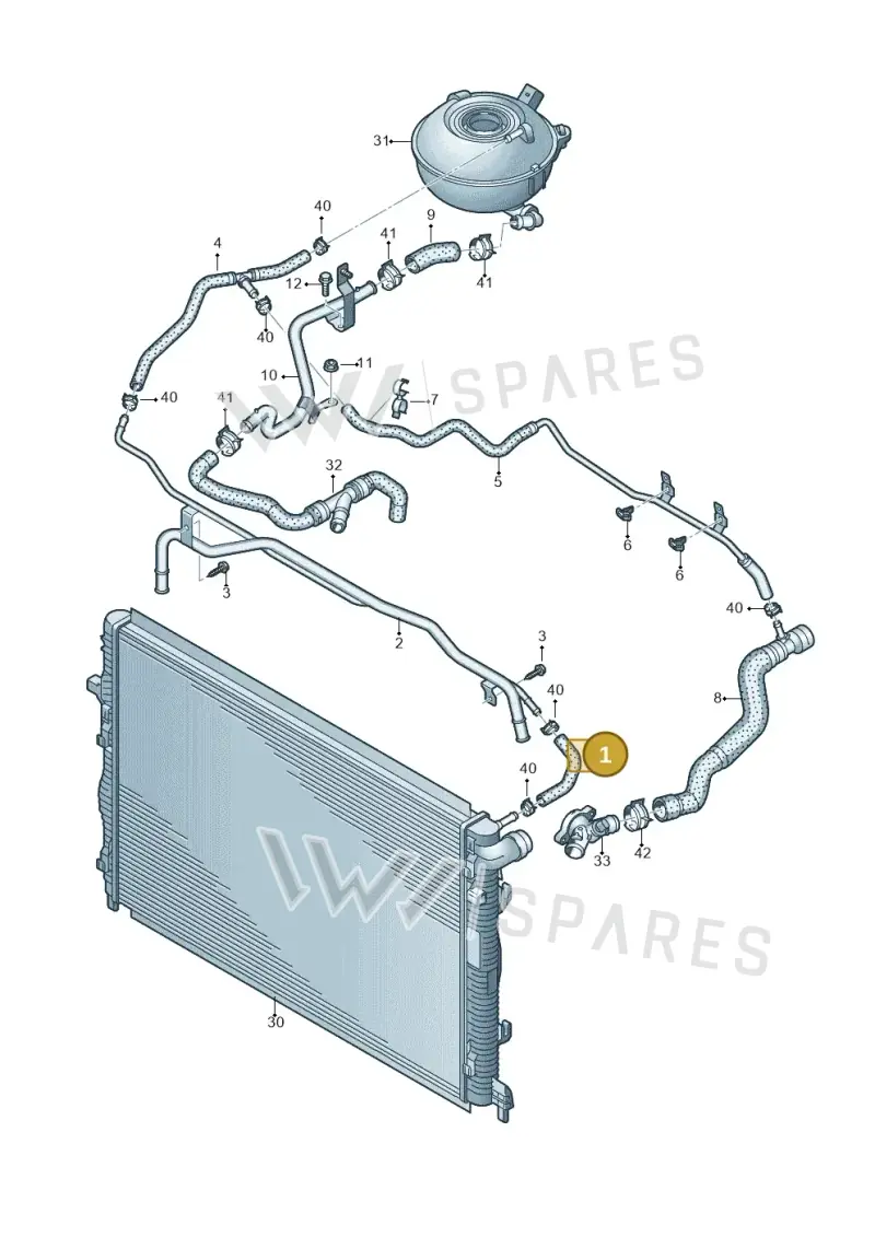 8V0121109 — Audi RS Q3 Sportback (2019-2024) diagram 858121300, position 1