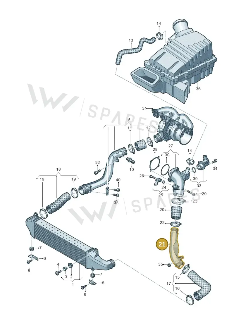 8V0145727 — Audi A3 Sportback (2019-2025) diagram 596145610, position 21