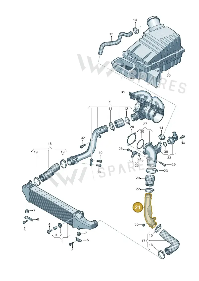 8V0145727 — Audi RS Q3 Sportback (2019-2024) diagram 898145800, position 21