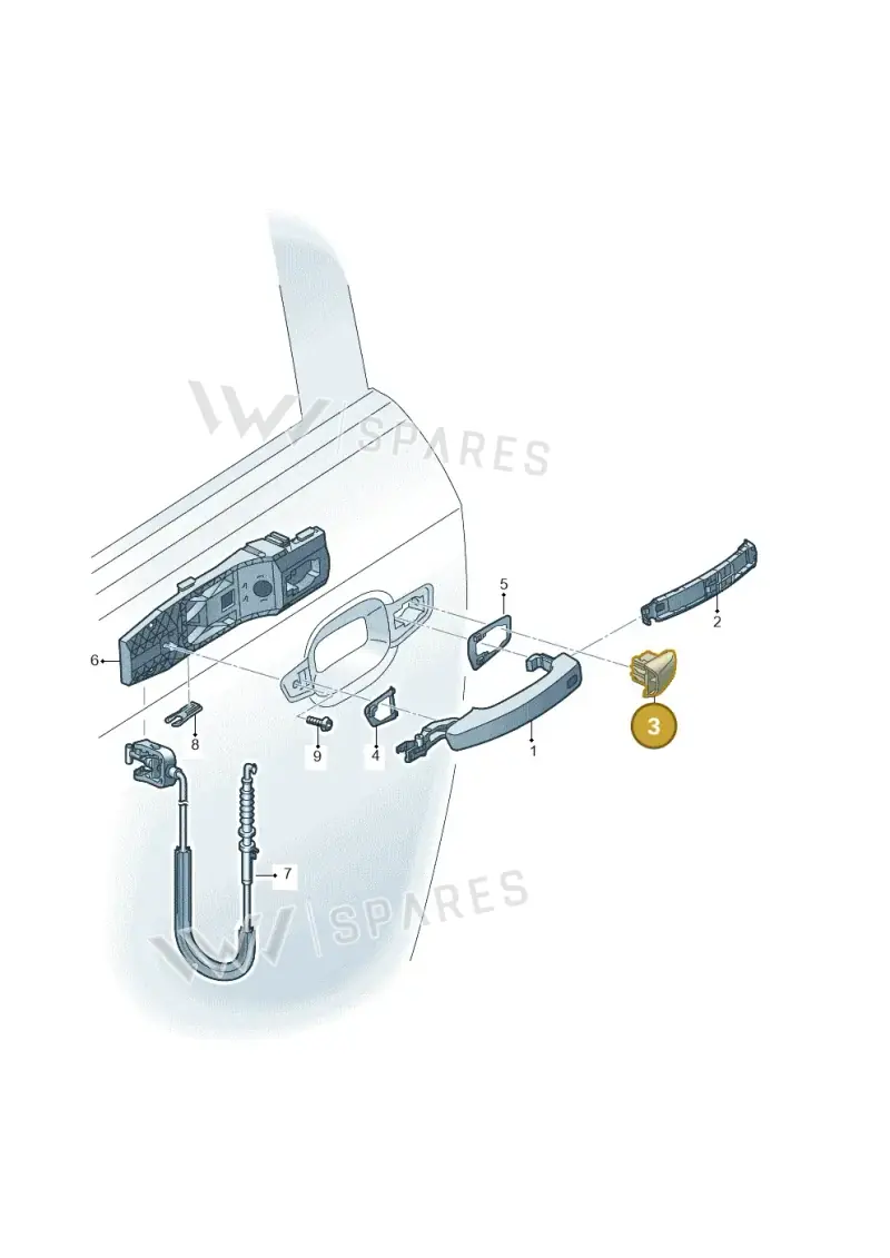 8V0837167BGRU — Audi RS3 Limousine (2017-2020) diagram 745839000, position 3