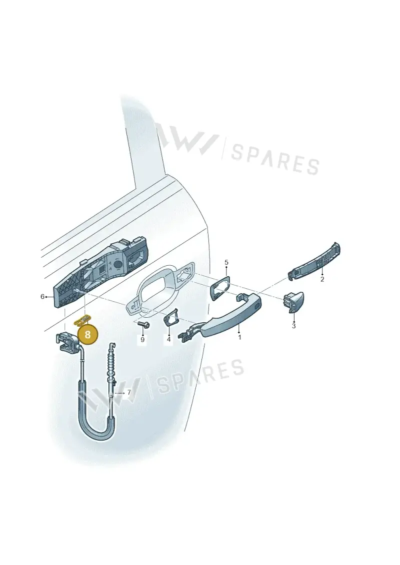 8V0837199 — Audi RS3 Limousine (2017-2020) diagram 745839000, position 8
