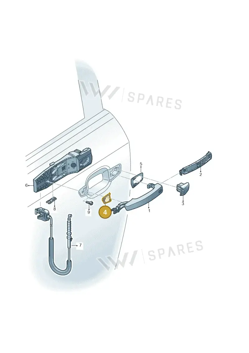 8V0837209 — Audi RS3 Limousine (2017-2020) diagram 745839000, position 4