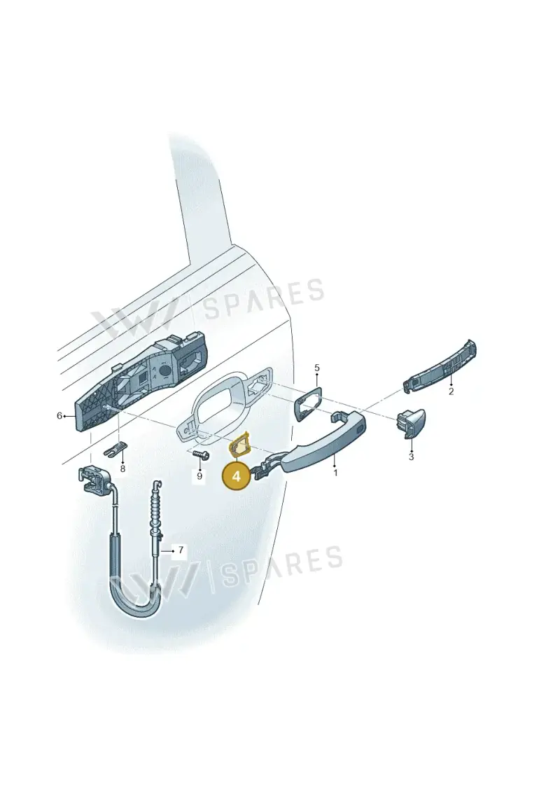 8V0837210 — Audi RS3 Limousine (2017-2020) diagram 745839000, position 4