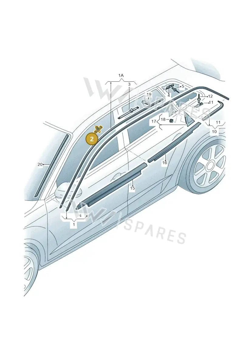 8V0853585 — Audi A3 Sportback 1.4 (2014-) diagram 745853300, position 2