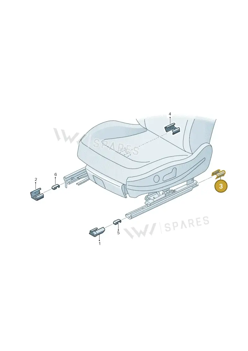 8V0881348B01C — Audi RS3 Limousine (2017-2020) diagram 745881700, position 3