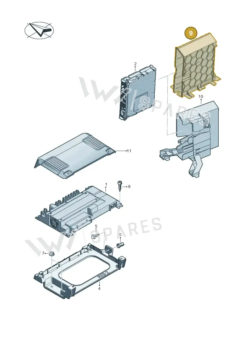 8V0907462 — Audi RS3 Limousine (2017-2020) diagram 890035400, position 9