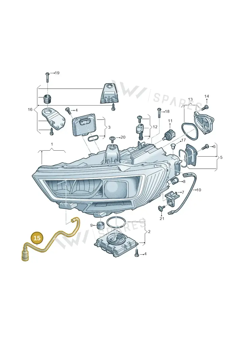 8V0941718B — Audi RS3 Limousine (2017-2020) diagram 890941050, position 15