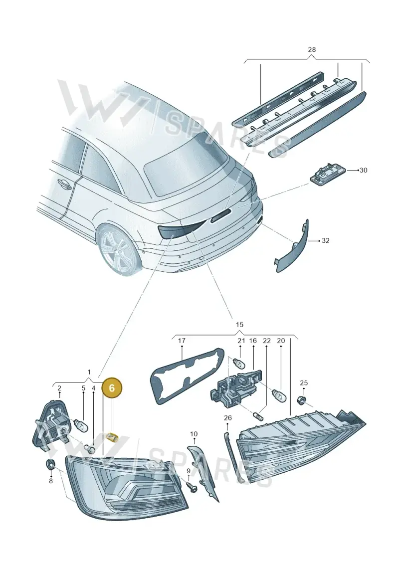 8V0945315 — Audi A3 Cabriolet (2016-2020) diagram 778945000, position 6