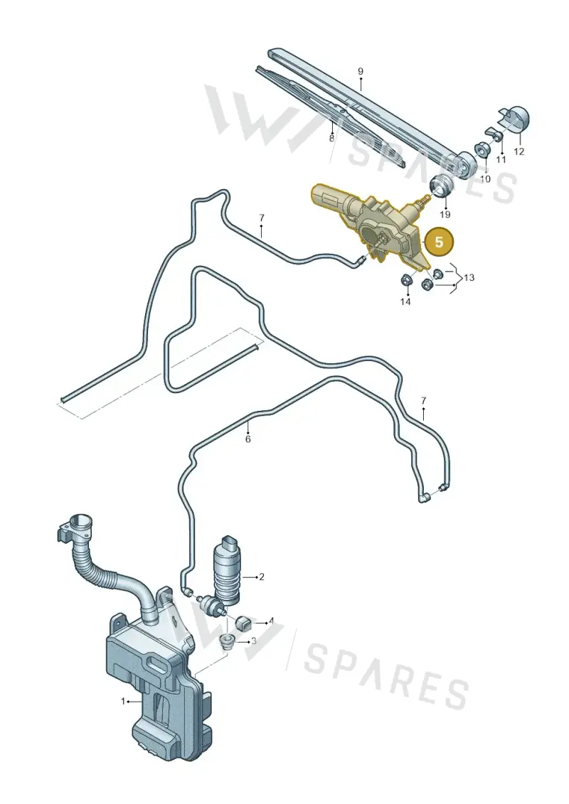 8V0955711C — Audi A3 Sportback (2019-2021) diagram 596955020, position 5