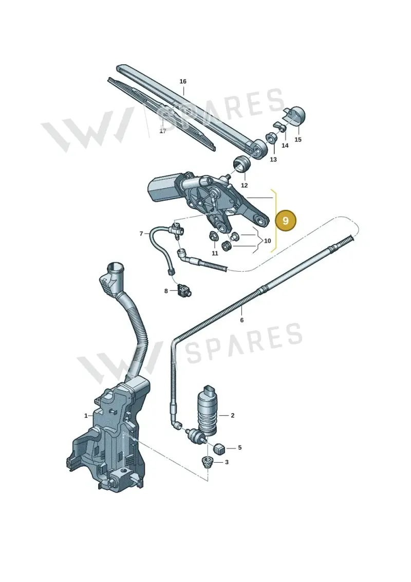 8V0955711C — Audi Q4 Sportback (2021-2022) diagram 89a955020, position 9