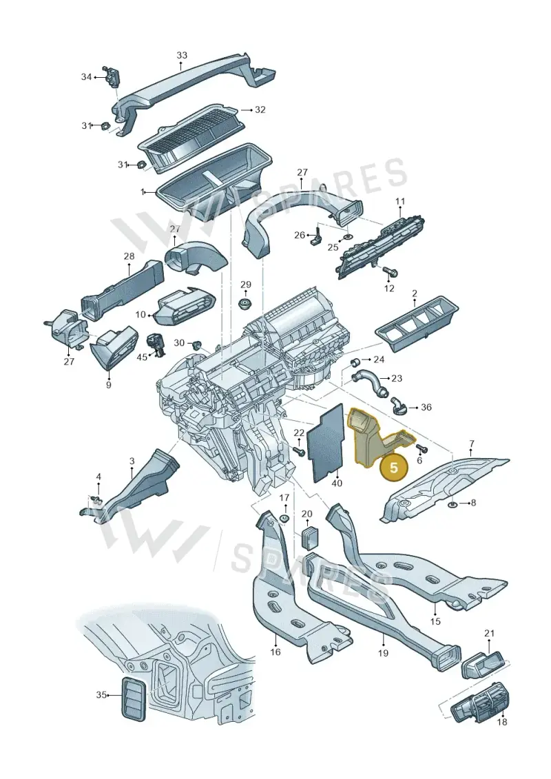 8V1819152A — Audi A3 Sportback (2019-2025) diagram 596819100, position 5