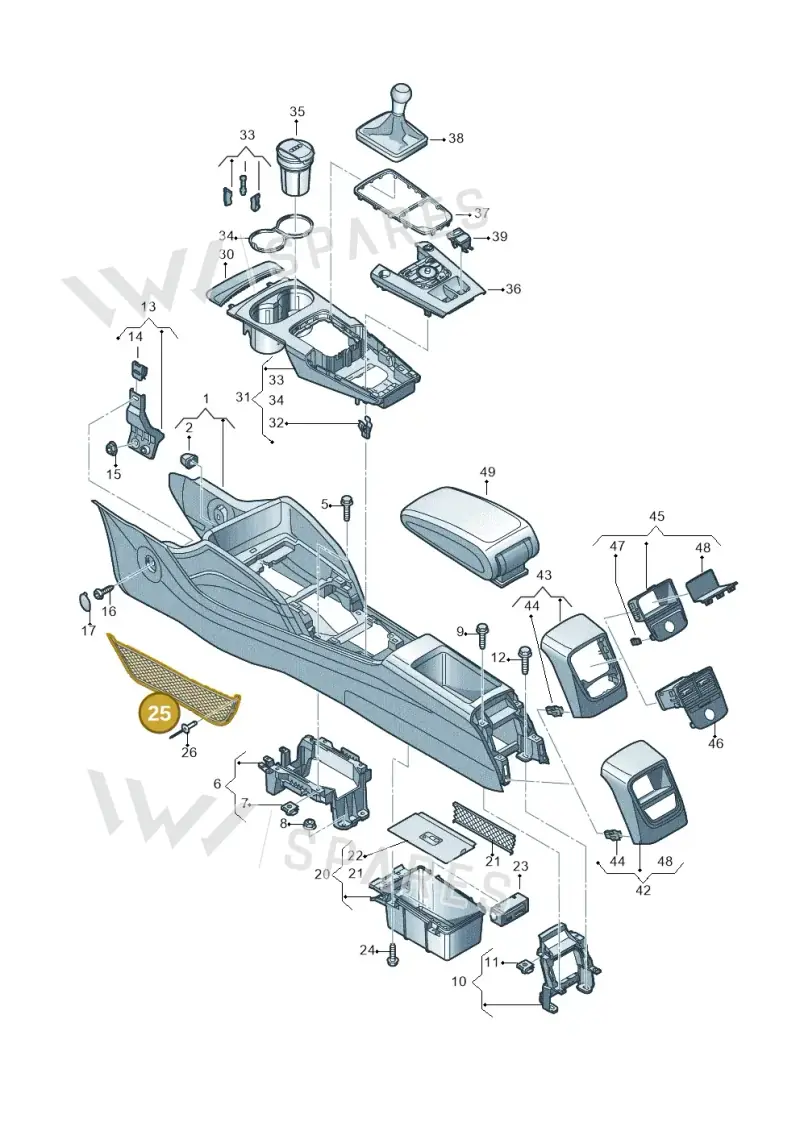 8V18616906PS — Audi RS3 Limousine (2017-2020) diagram 745863500, position 25