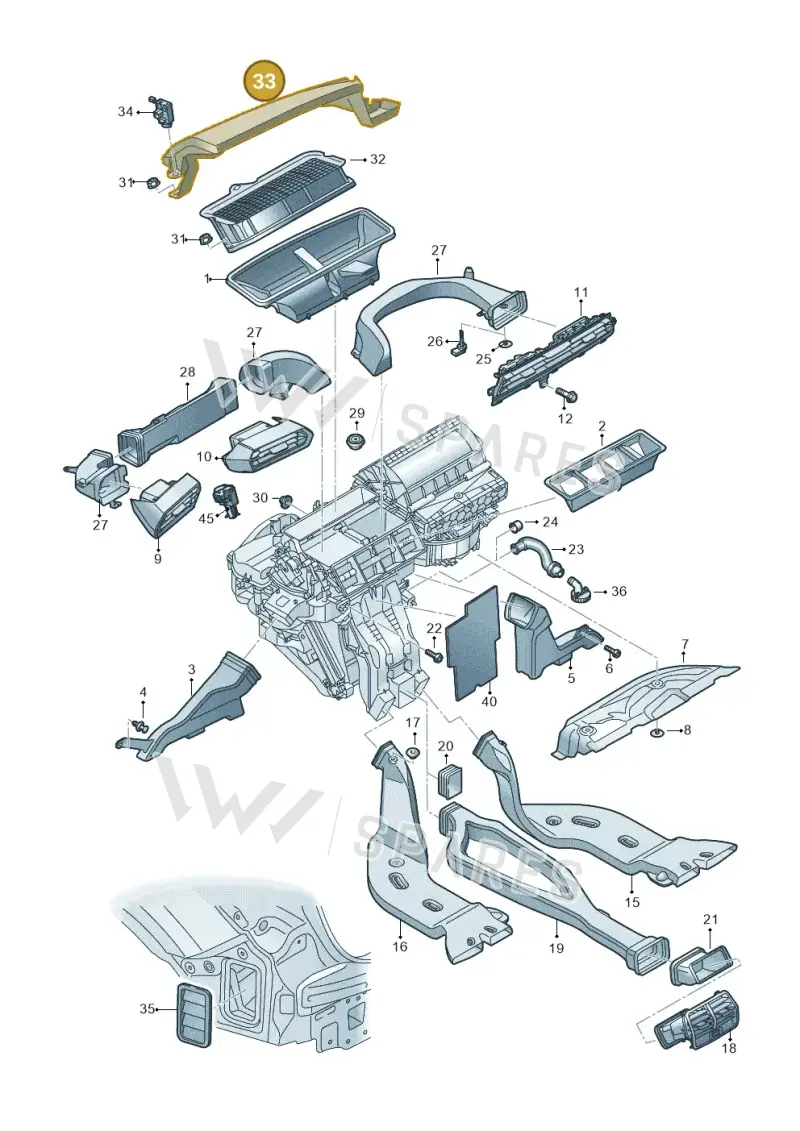 8V2819979B9B9 — Audi A3 Sportback (2019-2025) diagram 596819100, position 33