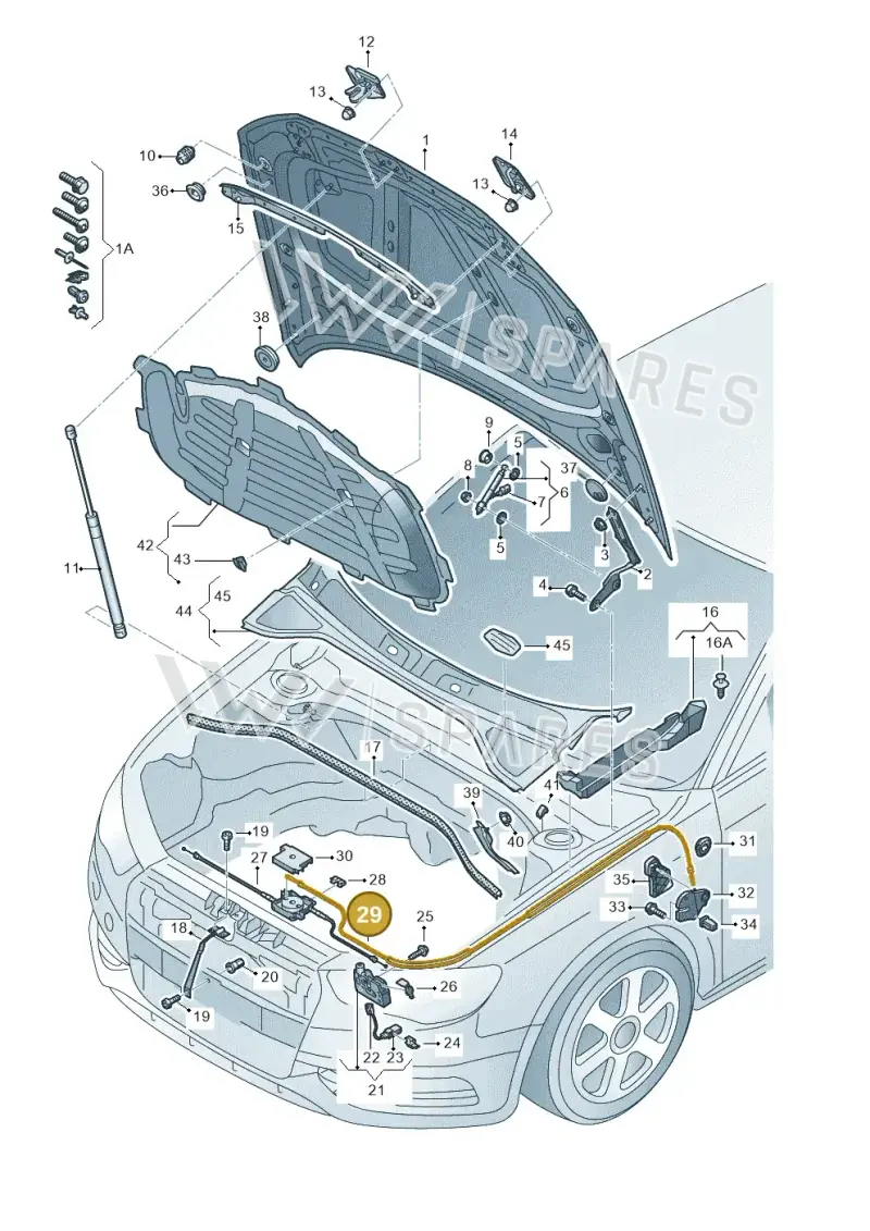 8V2823535B — Audi RS3 Limousine (2017-2020) diagram 890823100, position 29