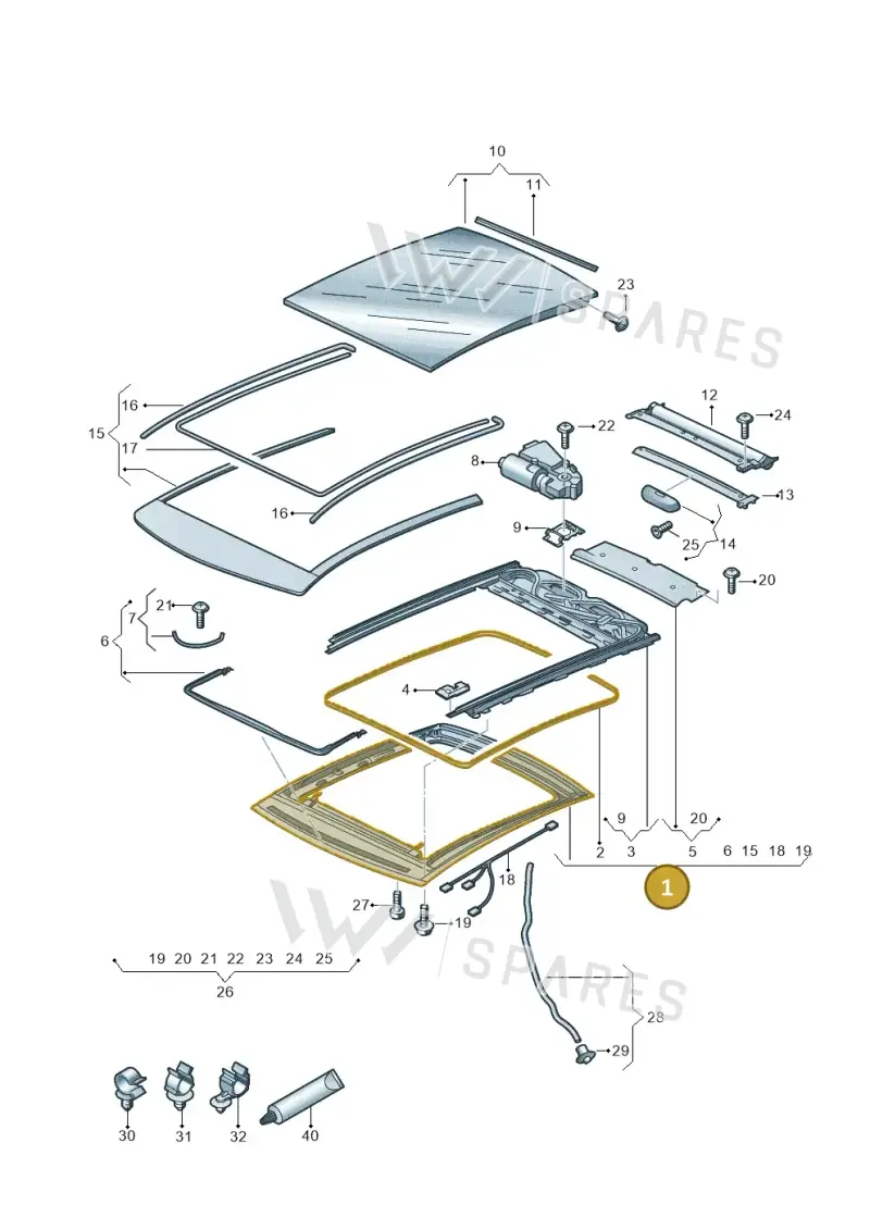 8V3877045E — Audi RS3 Limousine (2017-2020) diagram 745877000, position 1