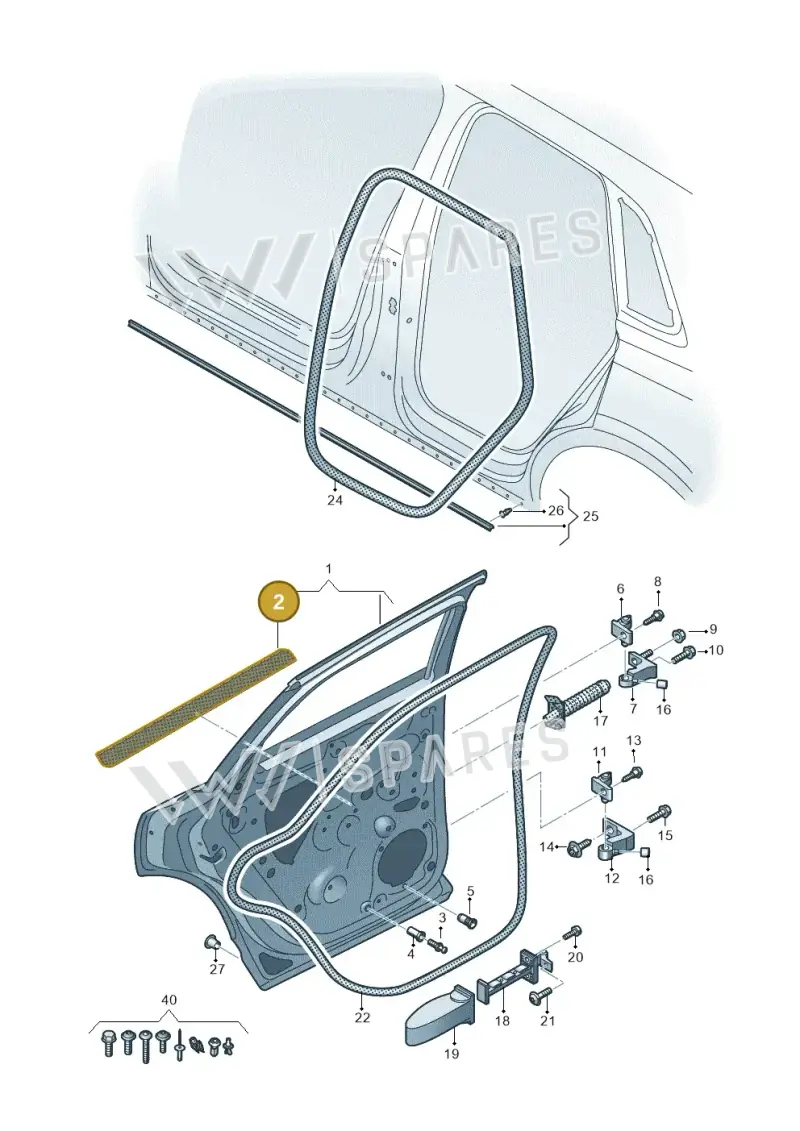 8V4837805 — Audi RSQ3 Sportback (2019-2024) diagram 597833010, position 2