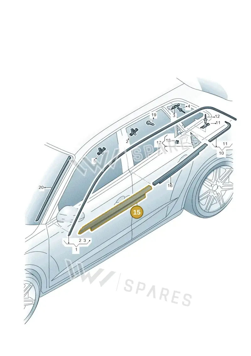 8V4853283AT94 — Audi RS3 Limousine (2017-2020) diagram 853853100, position 15