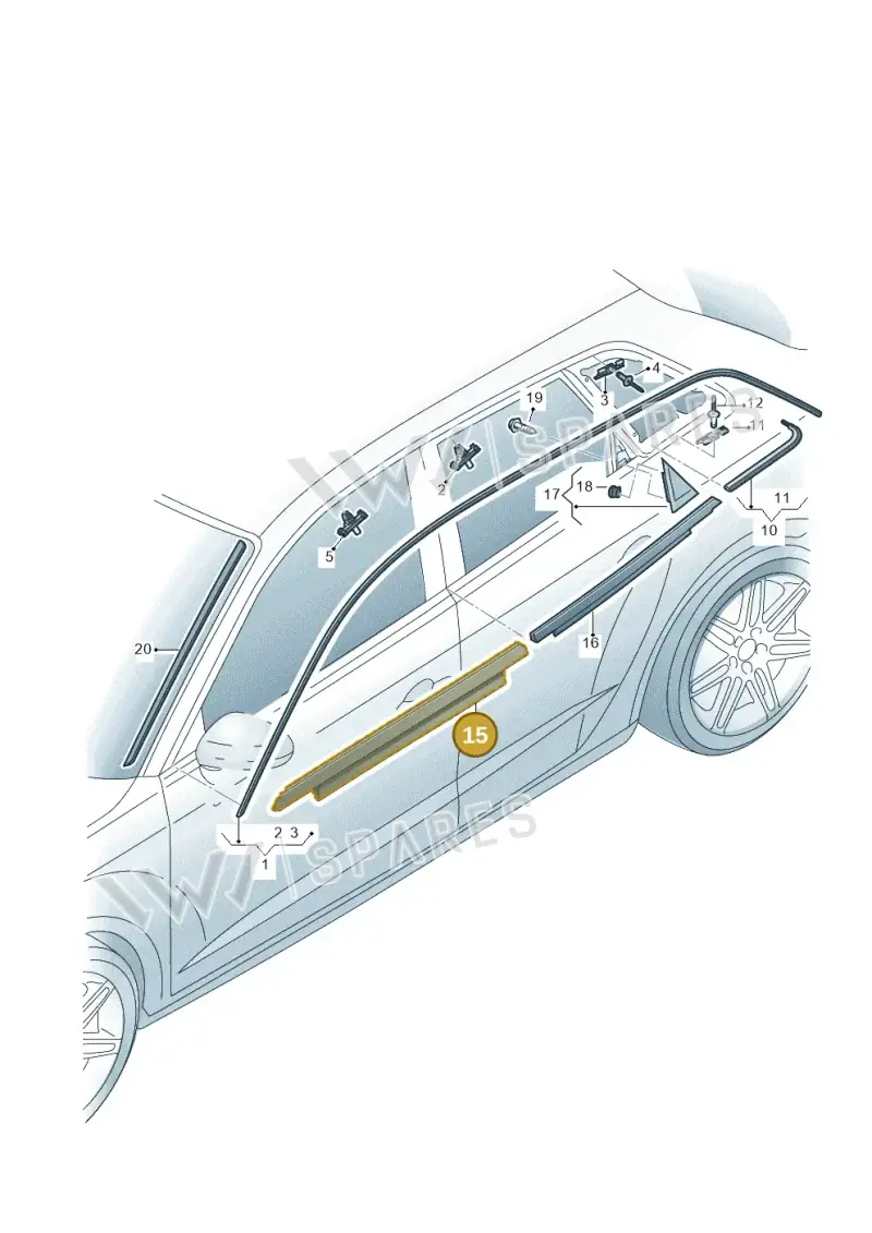 8V4853283D1L1 — Audi RS3 Limousine (2017-2020) diagram 853853100, position 15