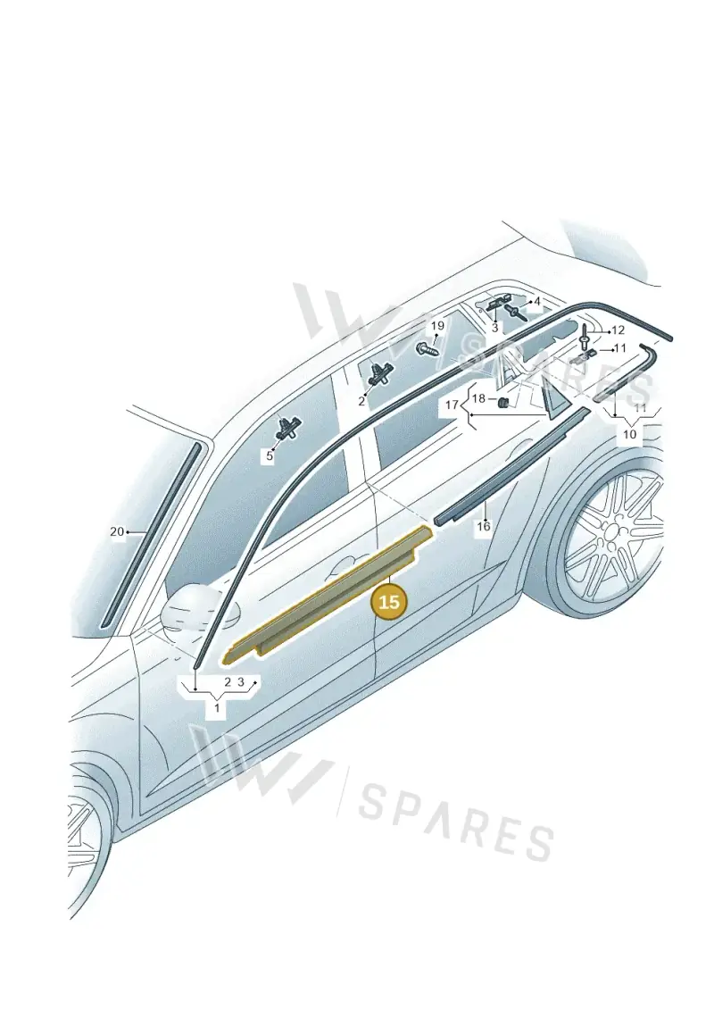 8V4853284AT94 — Audi RS3 Limousine (2017-2020) diagram 853853100, position 15