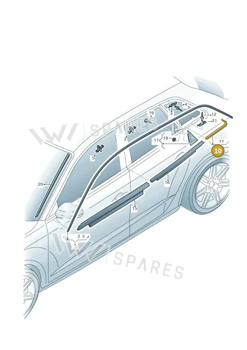 8V4853346B1L1 — Audi RS3 Limousine (2017-2020) diagram 853853100, position 10