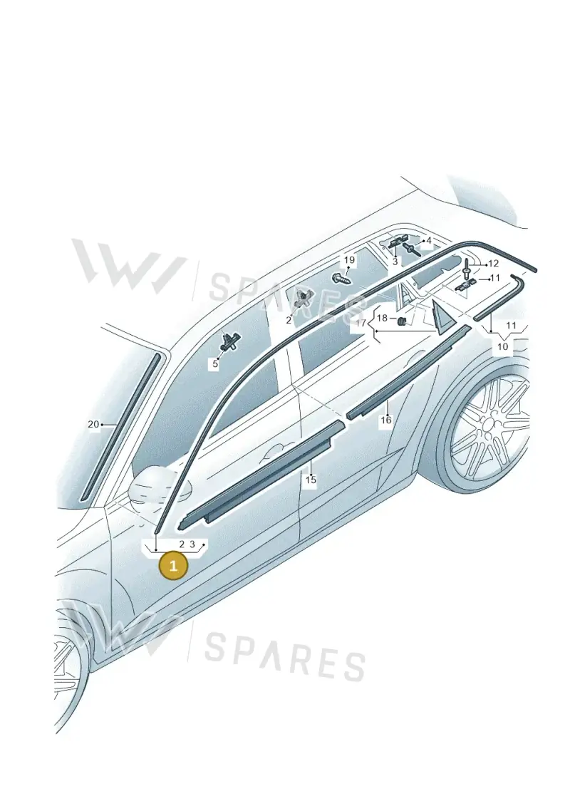 8V4853704CT94 — Audi RS3 Limousine (2017-2020) diagram 853853100, position 1