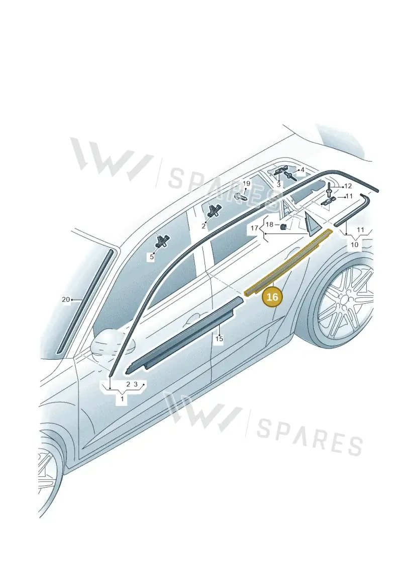 8V4853763AT94 — Audi RS3 Limousine (2017-2020) diagram 853853100, position 16
