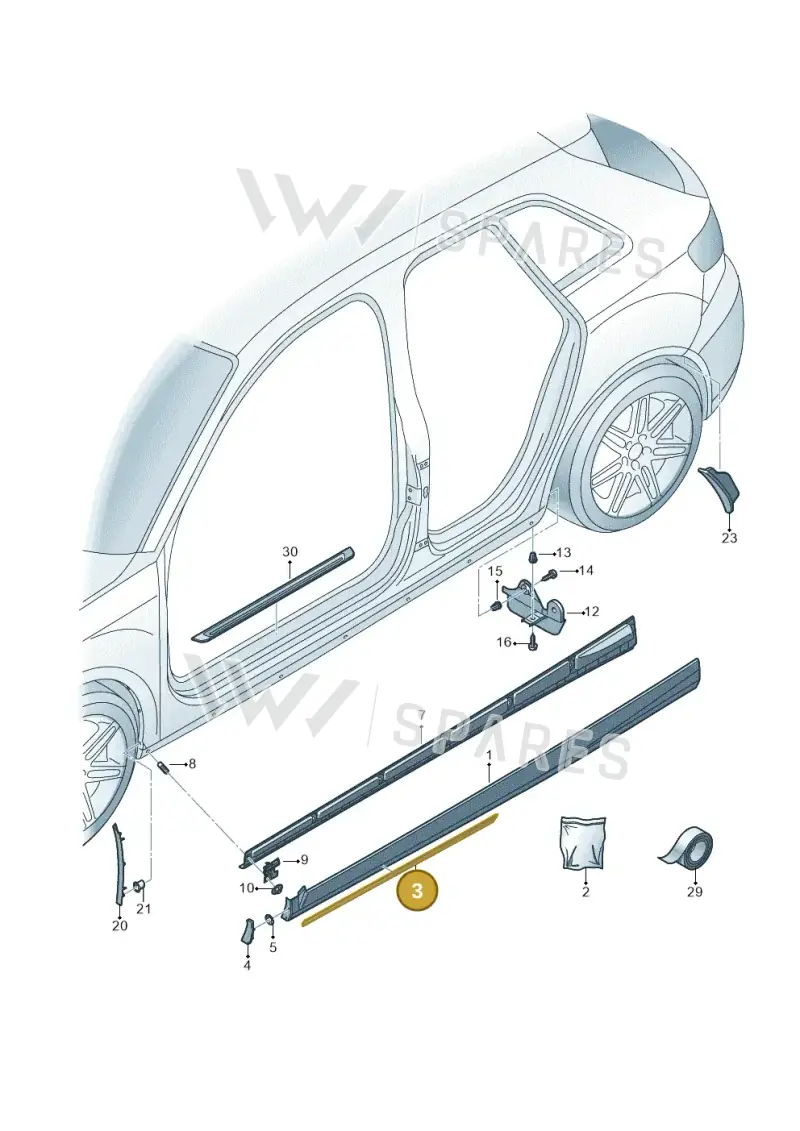 8V4853932 — Audi RS3 Limousine (2017-2020) diagram 853853000, position 3