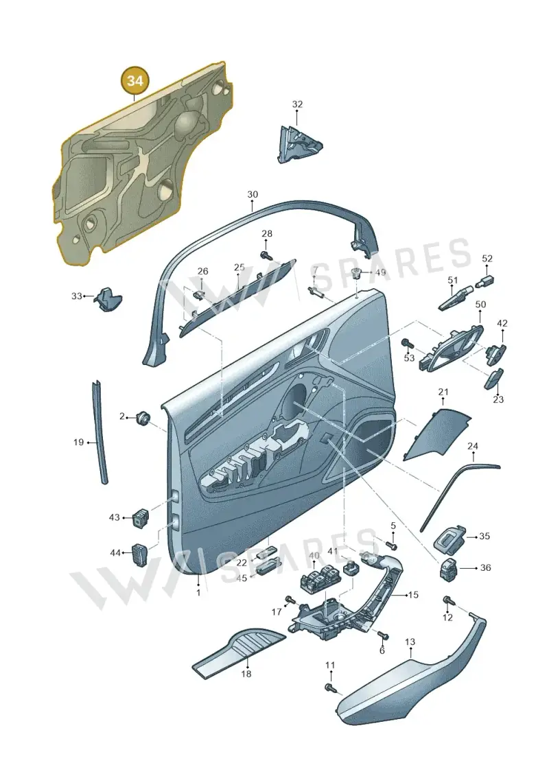 8V4863979A — Audi RS3 Limousine (2017-2020) diagram 890867200, position 34