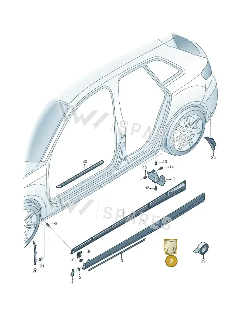 8V4898909 — Audi RS3 Limousine (2017-2020) diagram 853853000, position 2