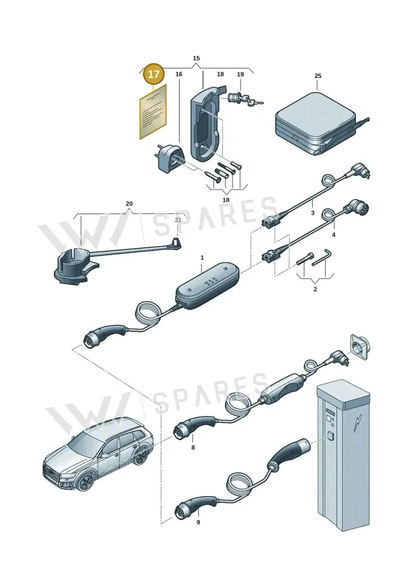 8V4900015D — Skoda Enyaq (2020-2021) diagram 50a970000, position 17