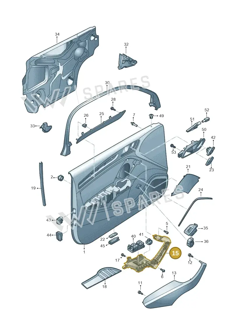 8V4959521F6PS — Audi RS3 Limousine (2017-2020) diagram 890867200, position 15