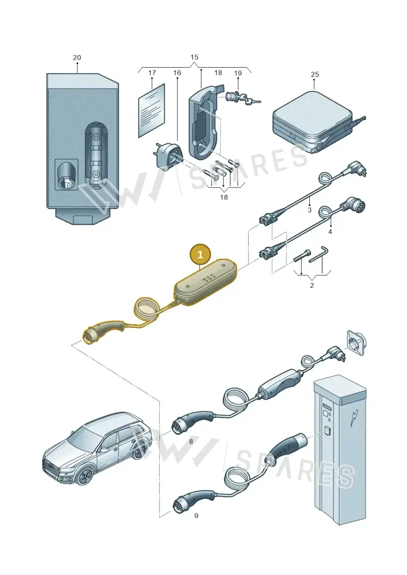 8V4998639J — Audi Q4 Sportback (2021-2025) diagram 586970000, position 1