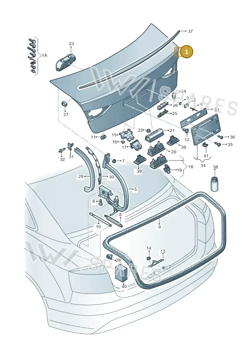 8V5827025F — Audi RS3 Limousine (2017-2020) diagram 745827150, position 1