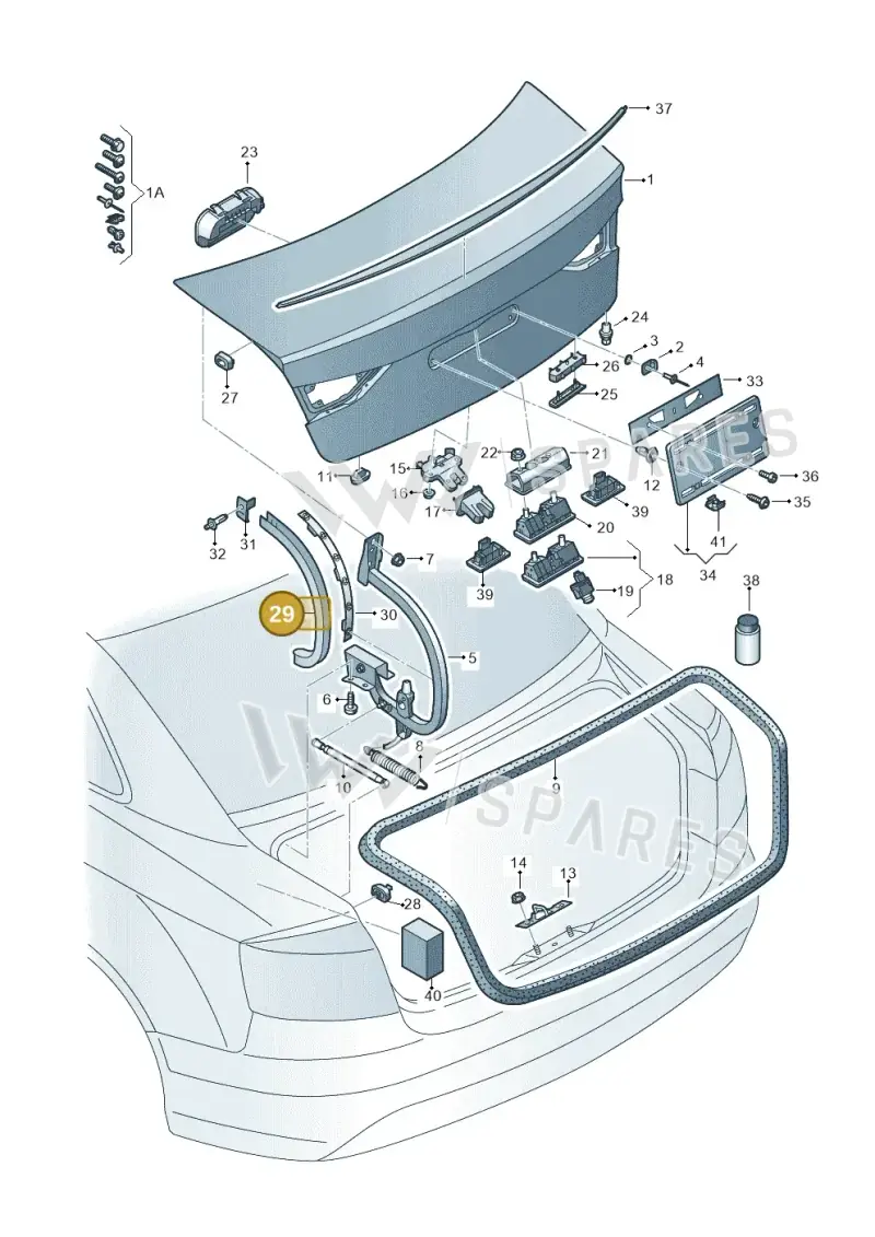 8V5827207 — Audi RS3 Limousine (2017-2020) diagram 745827150, position 29
