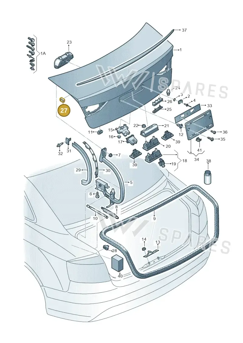 8V5827373 — Audi RS3 Limousine (2017-2020) diagram 745827150, position 27