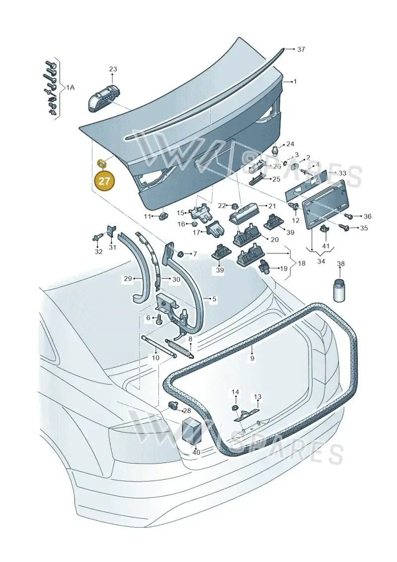 8V5827374 — Audi RS3 Limousine (2017-2020) diagram 745827150, position 27