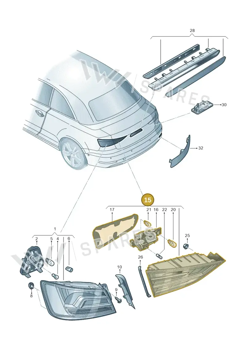 8V5945094J — Audi A3 Cab. 1.4 (2013-2016) diagram 778945000, position 15