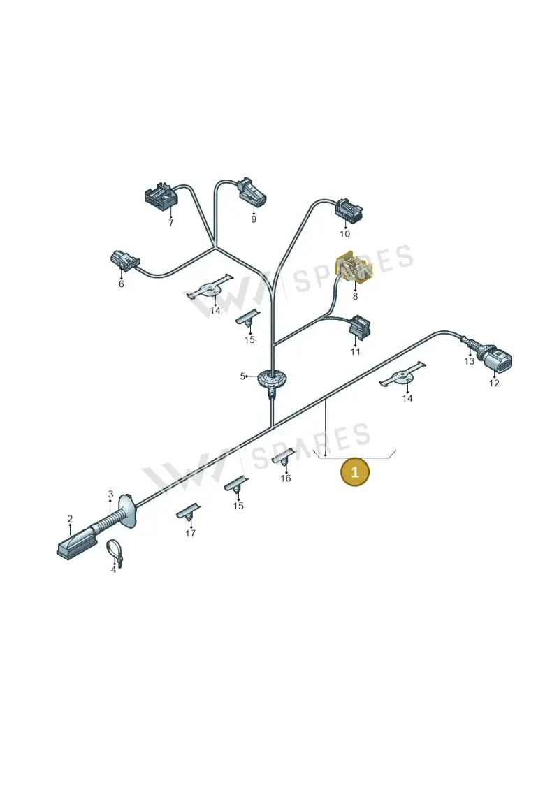8V5971687K — Audi RS3 Limousine (2017-2020) diagram 745972370, position 1
