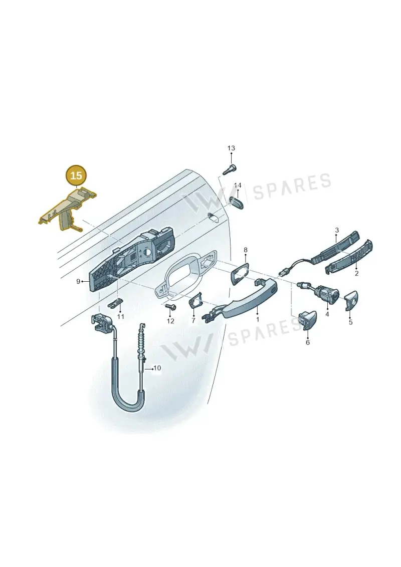 8V7959986A — Audi TT RS (2016-2023) diagram 778837000, position 15