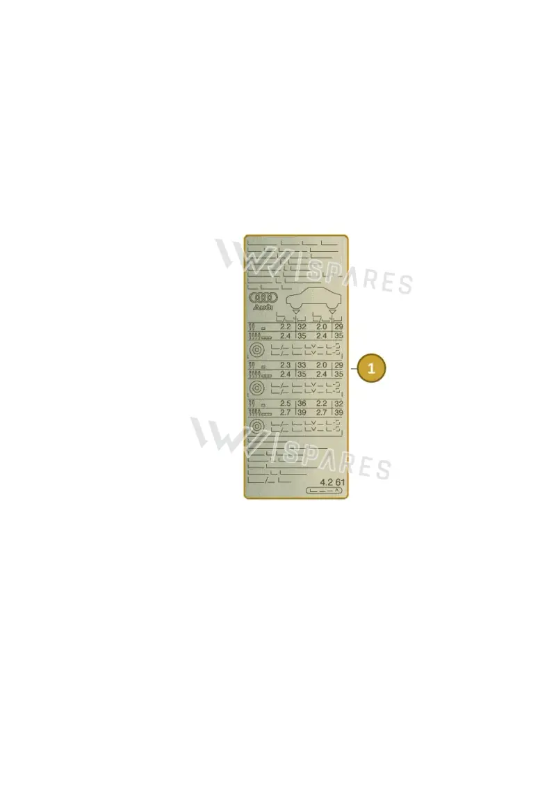 8W0010502HG — Audi A4 (2015-2025) diagram 849010220, position 1